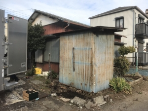 埼玉県朝霞市の家の片付け、庭の片付け